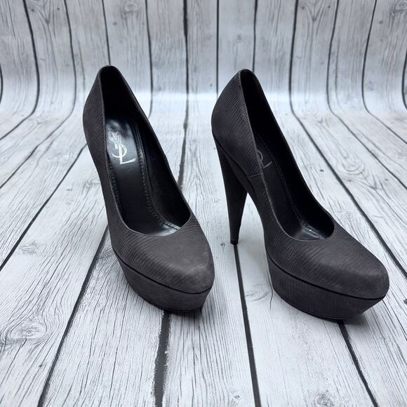 Yves Saint Laurent Rive Gauche Aliama Pump Brown Coffee Size 38 (US 7 1/2) - Picture 9 of 9